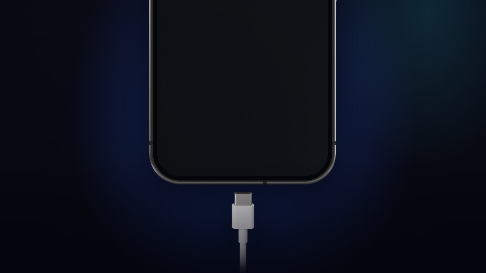 A USB-C cable plugged into a Stellar Phone, charging only